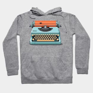 Vintage typewriter illustration Hoodie